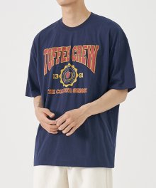 토피 크루 하프 티셔츠 (NAVY BLUE)