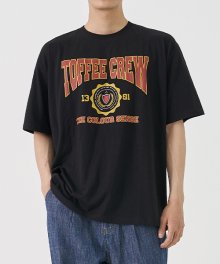 토피 크루 하프 티셔츠 (BLACK)