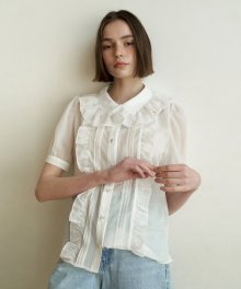 May Frill Blouse_White