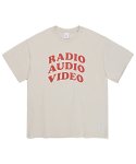 캐피탈 라디오 튠즈(CAPITAL RADIO TUNES) RAV 반팔 티셔츠 cream