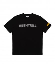 모노그램 로고 레귤러핏 반팔 티셔츠(블랙)