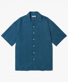 Standard Stitch Linen 1/2 Shirt S78 Blue