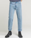 가먼트레이블(GARMENT LABLE) Crop Stitch Jeans - L/Blue