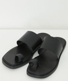 BLACK square toe flip flops(NH207)