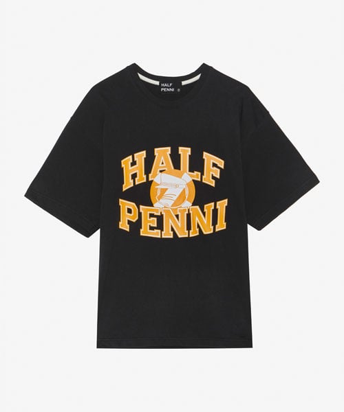 하프 페니(HALF PENNI) 심볼 프린팅 하프 슬리브[블랙] - 사이즈 & 후기 | 무신사