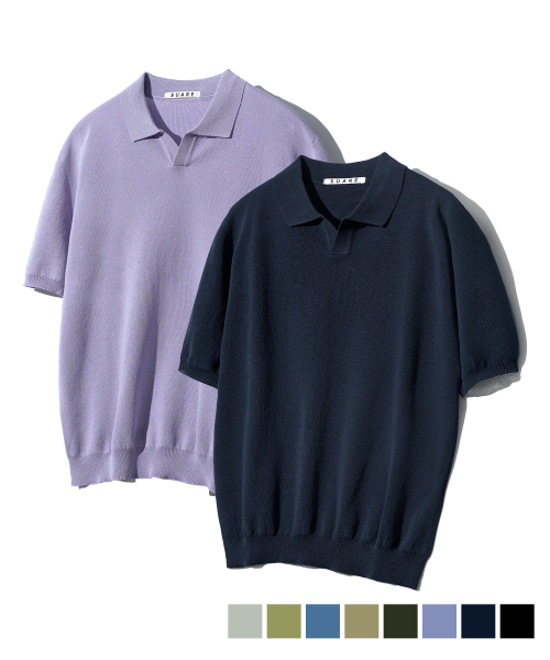 수아레(suare) [리뉴얼 ver.] 린넨 카라 하프 니트 - 9 COLOR