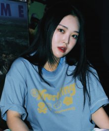 [EZwithPIECE] WRESTLING TEE (SKY BLUE)