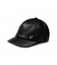 BLACK LINE - RIDING LEATHER BALL CAP (BLACK)