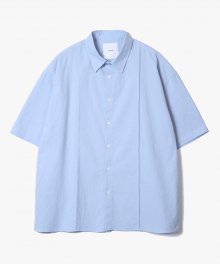 Oversize Pin Tuck Shirts [Sky Blue]