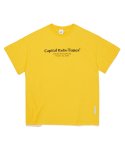 캐피탈 라디오 튠즈(CAPITAL RADIO TUNES) TYPO 반팔 티셔츠 yellow