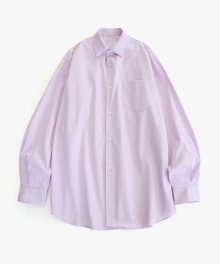 린넨 샴브레이 프렌치 셔츠_Quarts Purple