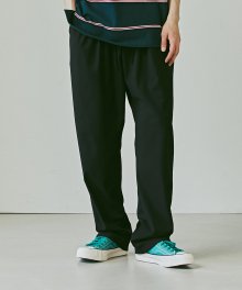 TWO TUCK RELAX PANTS _ BLACK