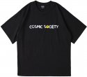 코스믹소사이어티(COSMIC SOCIETY) 행성레터링티셔츠[검정]