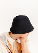 에이트디비젼(8DIVISION) Pleated Bucket Hat (Black)