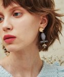 엘리오나(ELYONA) Ocean Rock & Beads Drop Earrings