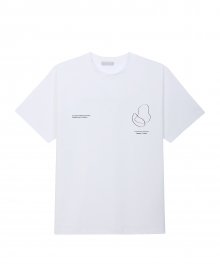 CURVE OBJECT PONTE TEE white