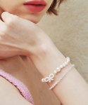 엘리오나(ELYONA) Beaded Ribbon Pearl Bracelet