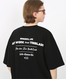 모던 라이프 반팔 티셔츠-블랙