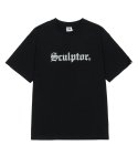 스컬프터(SCULPTOR) Metallic Gothic Logo Tee Black