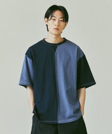 COLORATION PANEL TEE _ NAVY
