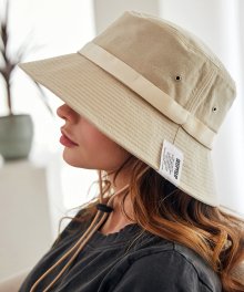 [unisex]SAFARI BEIGE BUCKET HAT