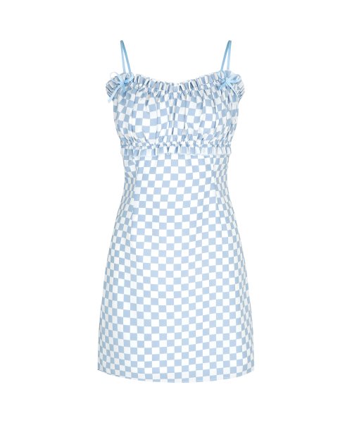 ☆人気☆【Margarin Fingers】☆checkerboard slip one piec.e☆ 마가린핑거스(MARGARIN FINGERS) checkerboard slip one piece