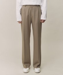 IVORY WIDE FIT 2PLEATS TROUSERS TNPA1E706IV