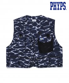(100TH ANNIVERSARY)FISHING CROPPED VEST  WAVE
