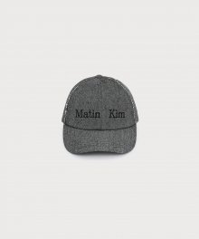MATIN KIM LOGO BALL CAP IN BLACK