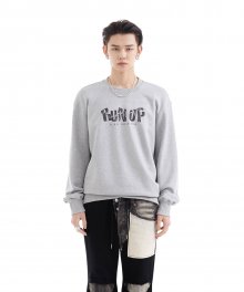 UL:KIN X TXT_RUN UP Print Sweatshirt_Grey