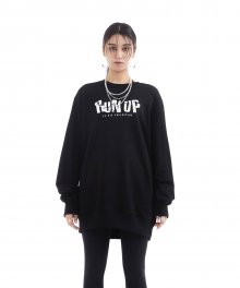 UL:KIN X TXT_RUN UP Print Sweatshirt_Black