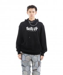 UL:KIN X TXT_RUN UP Print Hoodie_Black