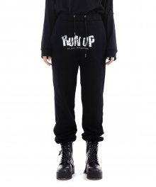 UL:KIN X TXT_RUN UP Print Sweatpants_Black