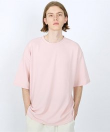 소프트 반팔 티셔츠-핑크