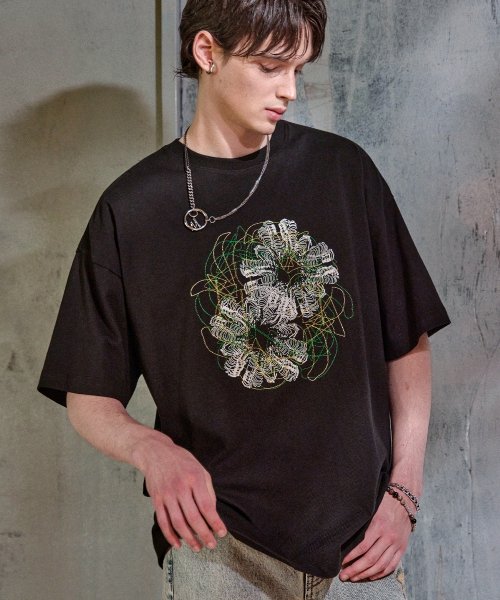 메종미네드(Maison Mined) Vine Flo Half Sleeve Black - 59,000 | 무신사 스토어