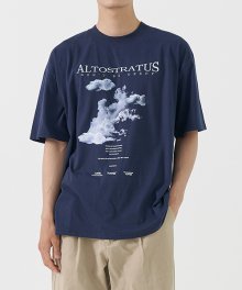 ALTOSTRATUS  하프 티셔츠 (NAVY BLUE)