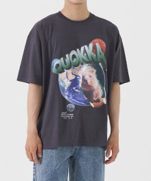 쿼카 하프 티셔츠 (CHARCOAL GRAY)