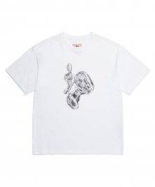 LIQUID PRINT T-SHIRT WHITE