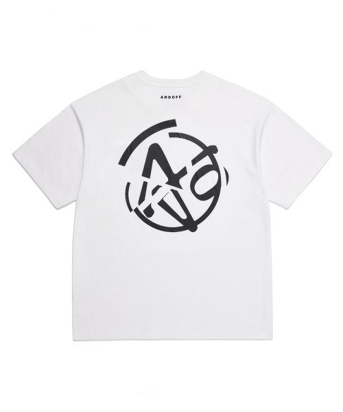 MUSINSA | ADDOFF SLASH LOGO T-SHIRT WHITE