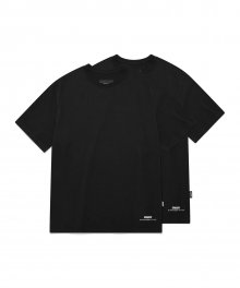 2 스몰 로고 티셔츠 (블랙)