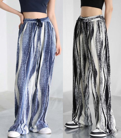 WAVE PLEATS PANTS - 2COL