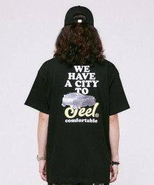 시티 카 티셔츠 / 블랙