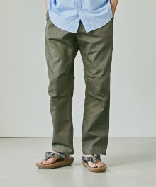 DOUBLE CLOTH EASY PANTS _ OLIVE