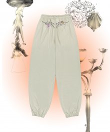 Tribal Printed Jogger Pants Light Khaki