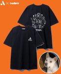 헬븐(HELLVN) [H/Vx동물자유연대] LOVE DOGS T-shirt (DHTTHV-A30) - BLACK
