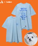 헬븐(HELLVN) [H/Vx동물자유연대] BROS T-shirt (DHTTHV-A29) - SKYBLUE