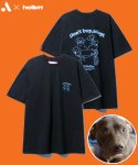 헬븐(HELLVN) [H/Vx동물자유연대] DOGS T-shirt (DHTTHV-A27) - BLACK