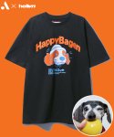 헬븐(HELLVN) [H/Vx동물자유연대] HAPPY BAGEN T-shirt (DHTTHV-A25) - BLACK