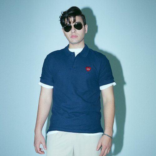 에프엠9102(FM91.02) LOVE FM POLO SHIRTS Navy - 48,000 | 무신사 스토어