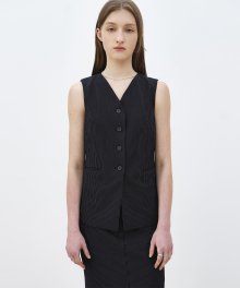 R STRIPE CUTTING VEST